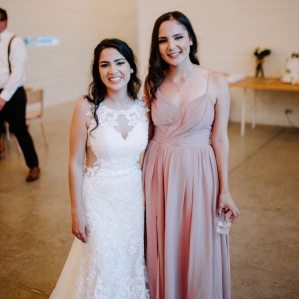 Azazie Cora Dusty Rose Bridesmaid Dress
